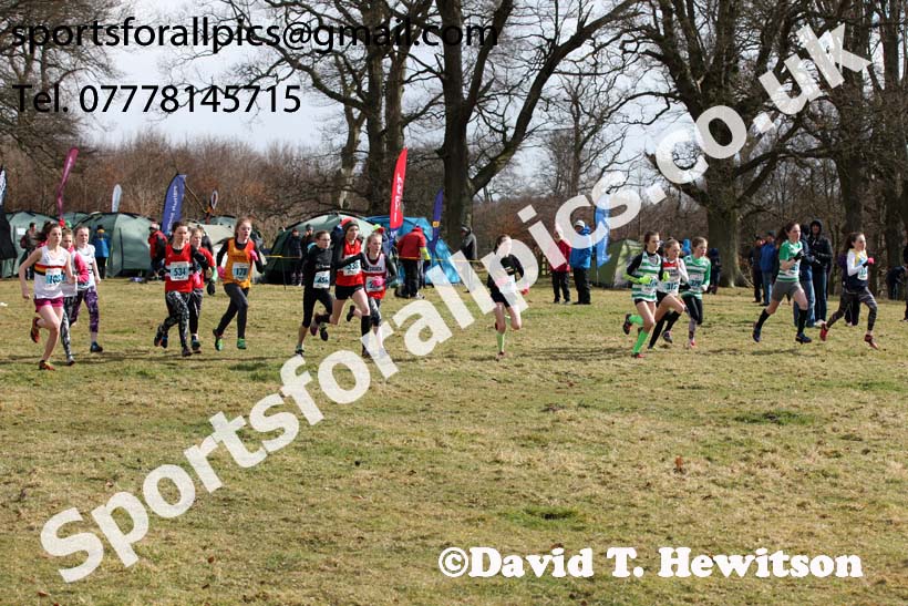 Girls under-13s Start Fitness NEHL, Alnwick. Photo: David T. Hewitson/Sports for All Pics